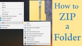 How To Zip a Folder Using 7Zip [upl. by Wolram]