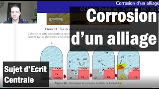 Corrosion de lalliage 2024 CuivreAluminium  Centrale MP 2015 [upl. by Marthe]