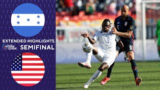 Honduras vs USA Extended Highlights  Concacaf Nations League Semifinal  CBS Sports Golazo [upl. by Arick]