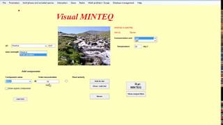 Calculation of Saturation indices with Visual MINTEQ v 3 [upl. by Chinua]