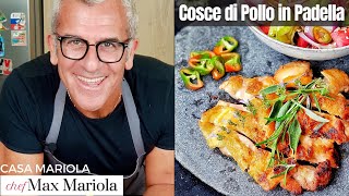 🍗 COSCE di POLLO in PADELLA con INSALATA ricca e leggera 🙂 DELIZIOSO Ricetta Chef Max Mariola [upl. by Selim216]