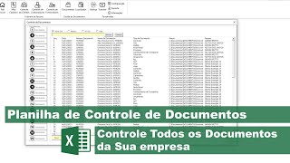 Planilha de Controle de Documentos Excel [upl. by Aivle]