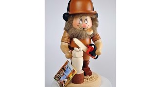 Ulbricht  Räuchermann Wichtel Schnitzer  Ulbricht  Smoker Dwarf Carver 010796 [upl. by Onilatac]