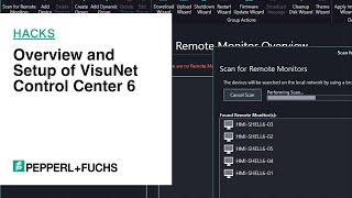 PepperlFuchs Hacks Overview and Setup of VisuNet Control Center 6 [upl. by Butler917]