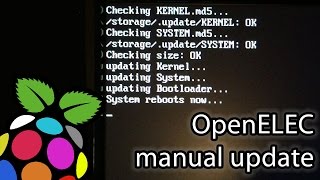 How to perform OpenELEC manual update XBMC RaspberryPi [upl. by Eliot895]