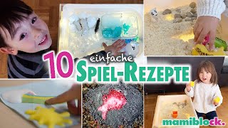 Die 10 schönsten Spielrezepte  DIY mit max 3 Zutaten  Experimente  mamiblock [upl. by Gratia]