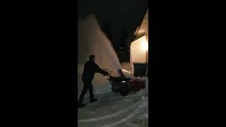 Gravely Commercial 12 34 Snowblower Electric conversion 11kw [upl. by Eanrahs108]