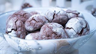 Easy chocolate crinkles recipe  perfect Holiday cookie [upl. by Tenahs205]