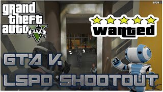 GTA V PC Epic LSPD Shootout LifeInvader Holdout [upl. by Thier]