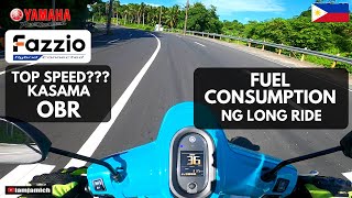 YAMAHA FAZZIO Fuel Consumption  Top Speed  Long Drive [upl. by Ahsiyt481]