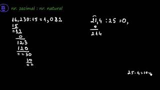 Împărțirea fracțiilor numerelor zecimale  LectiiVirtualero [upl. by Slater497]