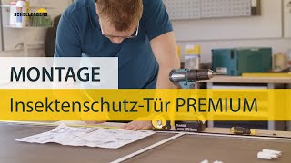 Montage InsektenschutzTür PREMIUM von Schellenberg [upl. by Adelina]