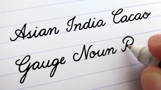 Cursive Writing  Words A to Z  For Beginners [upl. by Eerak964]