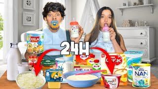 Only Eating Baby Food challenge  24 Hours  සිංහල vlog  Yash and Hass [upl. by Victoria]