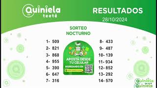 SORTEO NOCTURNO 28102024 [upl. by Osman]