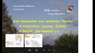 Vom klassischen zum modernen Theater Aristoteles Lessing Brecht Dürrenmatt ua [upl. by Oscar]