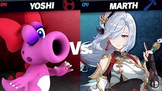 Birdo vs Shenhe Mega Heavy Smash MAKI Member Req Quickie By WataPasculcybertron231 [upl. by Robert]