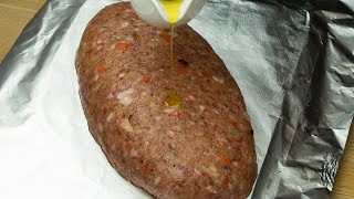 Un’alternativa alle polpette delizioso polpettone al forno  SaporitoTV [upl. by Rafaelia51]