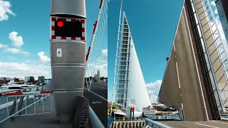 Poole Twin Sails Lift Bridge Dorset [upl. by Irvine]