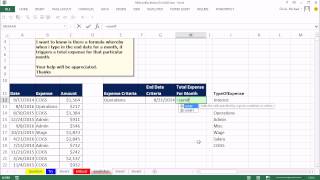 Mr Excel amp excelisfun Trick 163 Monthly Expense Given End Date amp Expense Name Formula or Pivot [upl. by Avlis651]