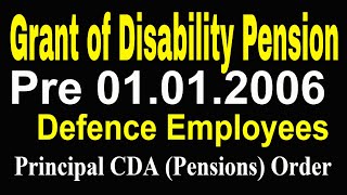 7th PayGrant of Disability Element to Armed Forces Personnel prior to 01012006 [upl. by Edina]