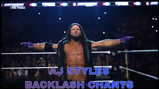 AJ Styles Backlash Crowd Chants France quotil est vraiment phénomenalquot WWE [upl. by Puglia825]