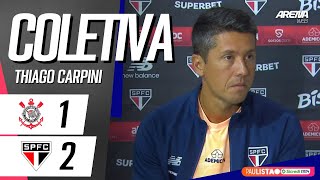 COLETIVA THIAGO CARPINI  AO VIVO  Corinthians 1 x 2 São Paulo  Paulistão 2024 [upl. by Anh665]