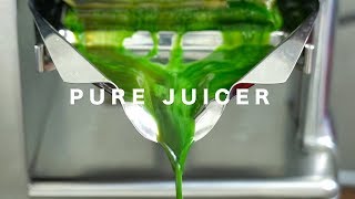 PURE JUICER  HYDRAULIC COLD PRESS JUICER [upl. by Kcirreg89]