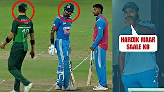 Huge Drama when Shaheen Afridi tried to sledge Hardik Pandya Rohit got angry  IND vs PAK [upl. by Htiduj697]