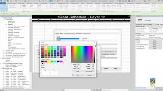 Black Schedules with White Texts in Revit [upl. by Wilkey]
