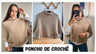 Poncho de crochê handmadebymih 🧶 [upl. by Kenweigh]