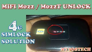 MIFI UNLOCK M022 M022T l02H [upl. by Ahsyt]