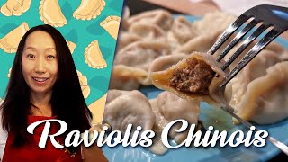 Ravioli Chinois maison au porc et boeuf I Chinese dumpling with pork amp beef I Jiaozi [upl. by Rodgers]