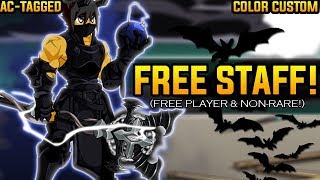 AQW  FREE STAFF Diabolical Summoning Staff FREE Player amp ACTagged  ITEM Showcase [upl. by Catt]