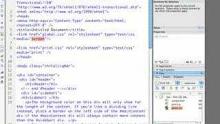 Quick Tip Creating a Print Style Sheet in Adobe Dreamweaver [upl. by Rdnaskela]