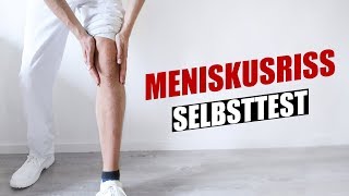 Meniskus Test  Meniskusriss Selbsttest [upl. by Devaney]