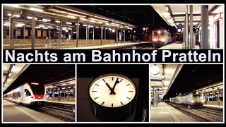 Nächtliche Zugsichtungen beim Bahnhof Pratteln Kanton BaselLandschaft Schweiz 2021 [upl. by Calista]