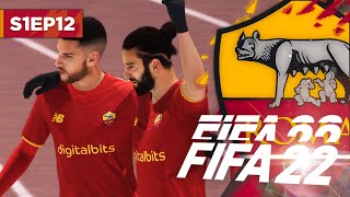 INCREDIBLE LONGRANGE GOAL  FIFA 22 ROMA CAREER MODE S1E12 [upl. by Matronna902]