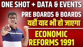 Economic Reforms 1991 LPG  One shot revision with all Dates Data amp events Class 12 Economics IED [upl. by Grove]