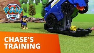 PAW Patrol  Chase’s Training  Ride N Rescue Toy Pretend Play Rescue For Kids [upl. by Dahcir]