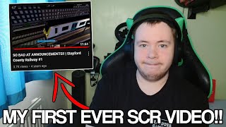 REACTING TO MY FIRST EVER SCR VIDEO [upl. by Ardnola]