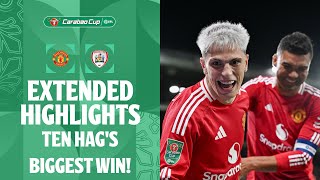 TEN HAGS BIGGEST WIN  Manchester United v Barnsley extended highlights [upl. by Fortuna74]