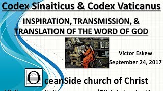 The Codex Sinaiticus amp Codex Vaticanus 1 Inspiration Transmission amp Translation series [upl. by Bogart]