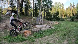 Backyard Trials Obstacles Gasgas txt 300 amp Scorpa sy 200f [upl. by Sicard]