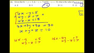 IMC 2010 q14 UKMT Intermediate Maths Challenge [upl. by Yznyl]