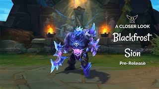 Blackfrost Sion Epic Skin PreRelease [upl. by Heindrick]