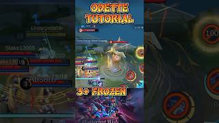 Odette tutorial for beginners 🫂 mobilelegendstoday mobilelegends foryou mlbb odette [upl. by Moia]