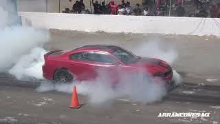 Cadillac CTSV vs Charger Hellcat  Drag Racing [upl. by Gessner]