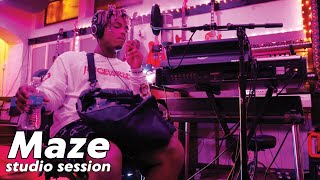 Juice WRLD Recording quotMazequot Full Studio Session 01102019 [upl. by Dlanod]