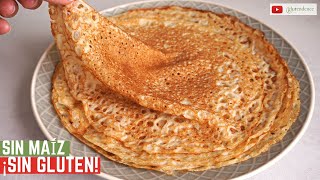 CREPES SIN GLUTEN receta fácil e infalible  SIN MAíZ Opcional sin lactosa [upl. by Mcclenon]